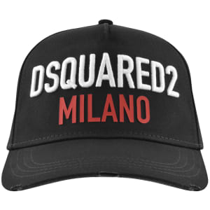 New This Week Product DSQUARED2 Logo Baseball Cap Black