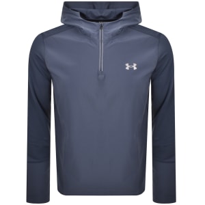 New This Week Product Under Armour Quarter Zip Hooded Jacket Blue