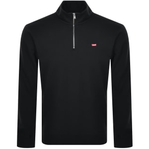 New This Week Product Levis Original Quarter Zip Sweatshirt Black