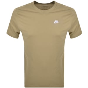 New This Week Product Nike Crew Neck Club T Shirt Brown