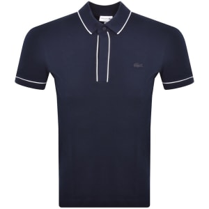 New This Week Product Lacoste Tipped Polo T Shirt Navy