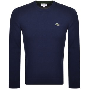 New This Week Product Lacoste Crew Neck Knit Jumper Navy