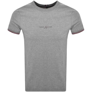 New This Week Product Tommy Hilfiger Tipped T Shirt Grey