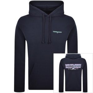 New This Week Product Tommy Jeans Blur Script Hoodie Navy