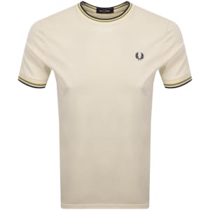 New This Week Product Fred Perry Twin Tipped T Shirt Cream