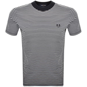 New This Week Product Fred Perry Fine Stripe T Shirt Navy