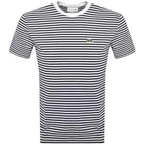 New This Week Product Lacoste Stripe T Shirt Navy