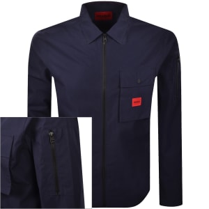 New This Week Product HUGO Emmond Overshirt Navy