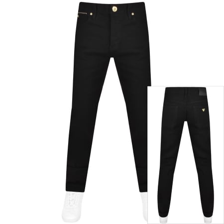 Emporio Armani J06 Slim Fit Chinos Black Mainline Menswear
