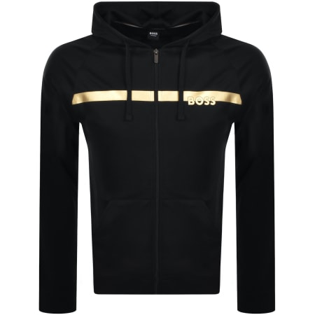 BOSS Authentic Full Zip Hoodie Black | Mainline Menswear United States