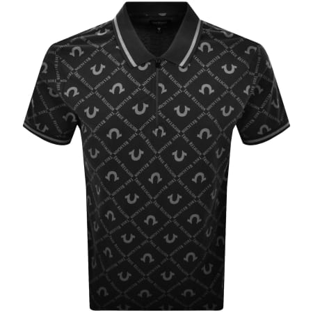 True Religion Buddha Patch Polo T Shirt Navy | Mainline
