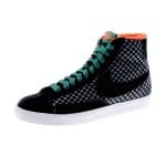 Nike Blazer Mid Woven Suede Trainers Black