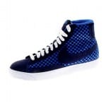 Nike Blazer Mid Woven Suede Trainers Navy