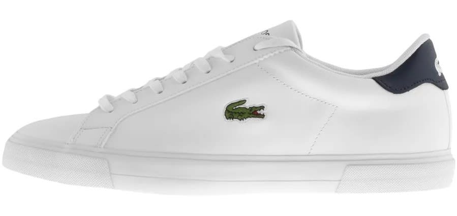 White Lacoste trainers