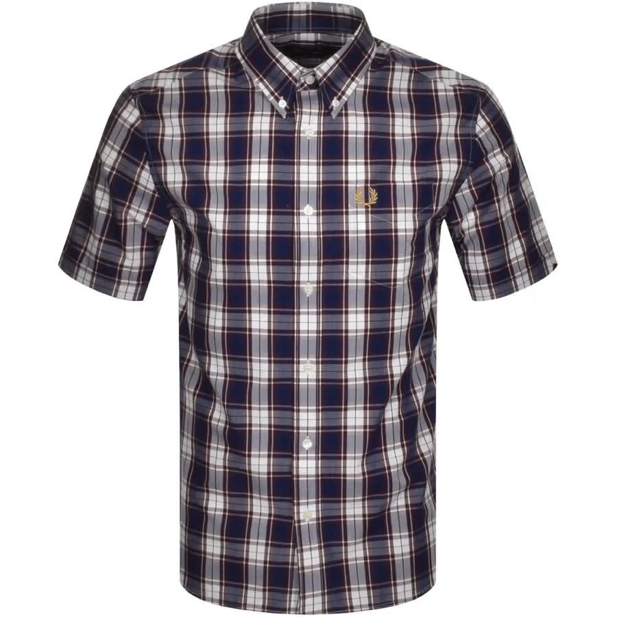 Short sleeved checked shirt by Fred Perry