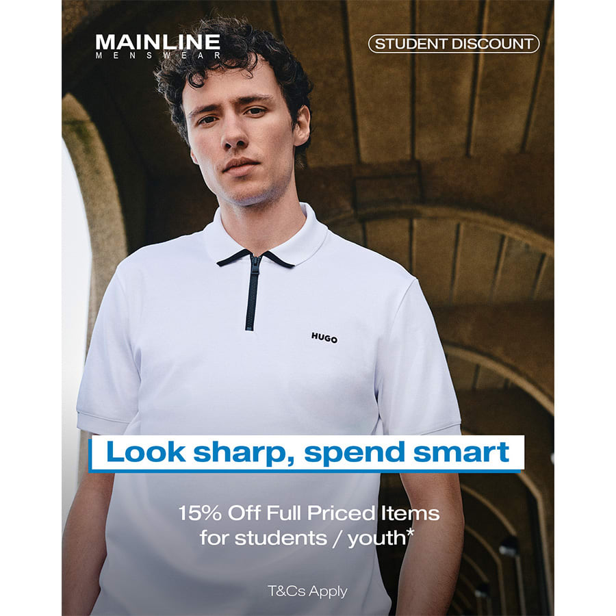 Mainline student discount promotion