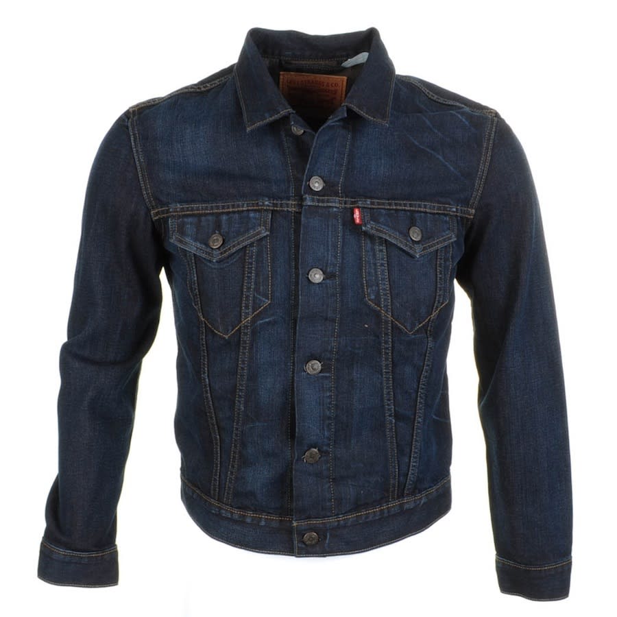 LEVIS SLIM TRUCKER DONALD DENIM JACKET BLUE