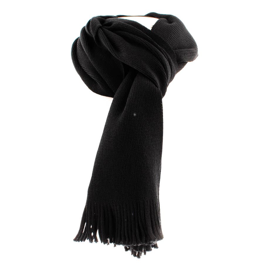 PAUL SMITH ACCESSORIES PLAIN SCARF BLACK