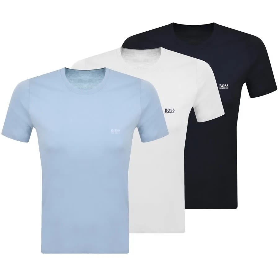 Three BOSS tees in summer colours