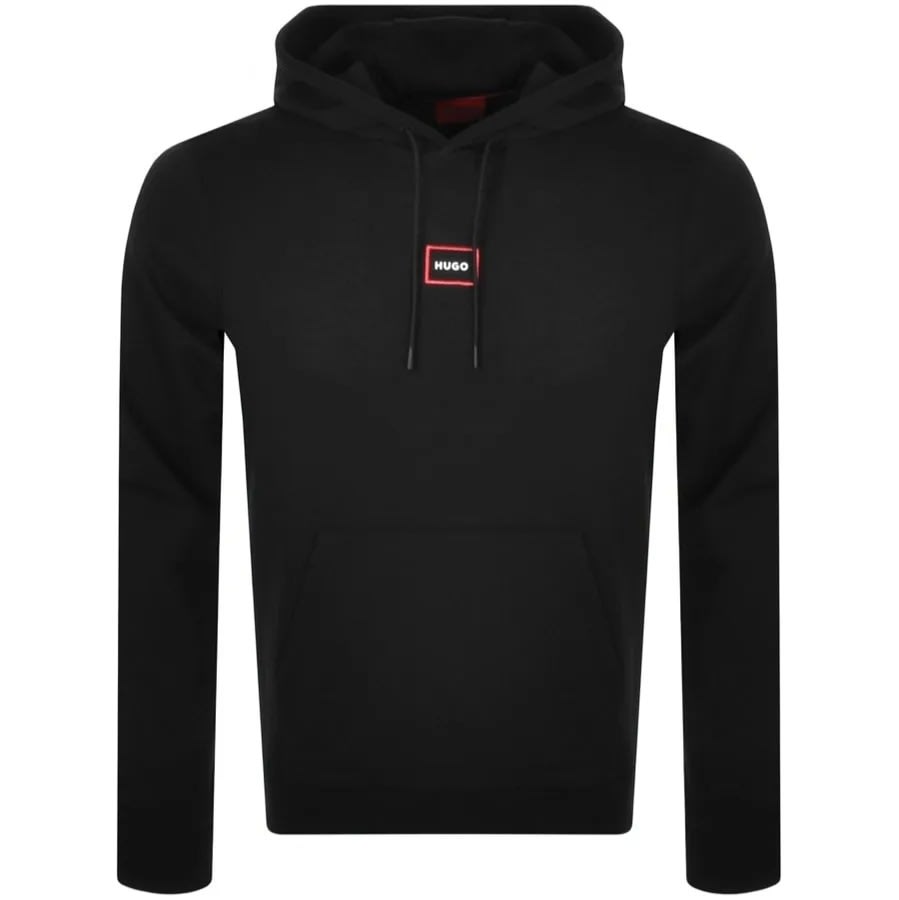 A black Dorage hoodie by HUGO