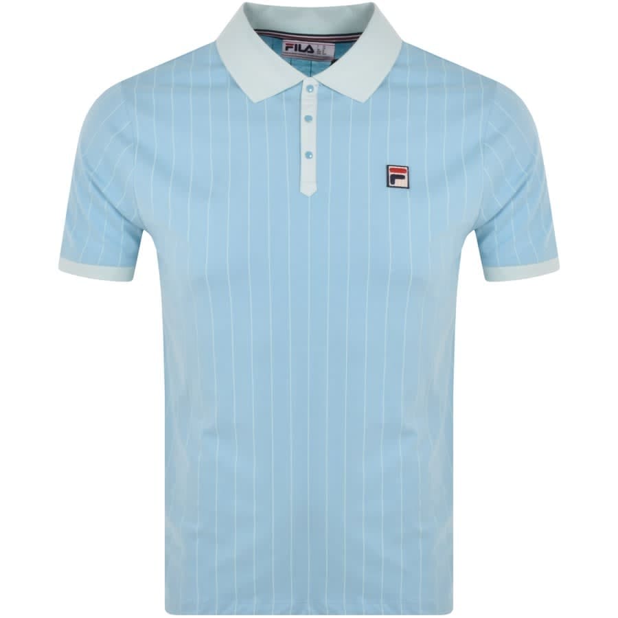 Fila Vintage Classic Stripe Polo T Shirt