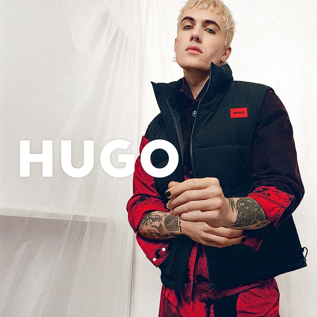 A man dressed in HUGO clothing
