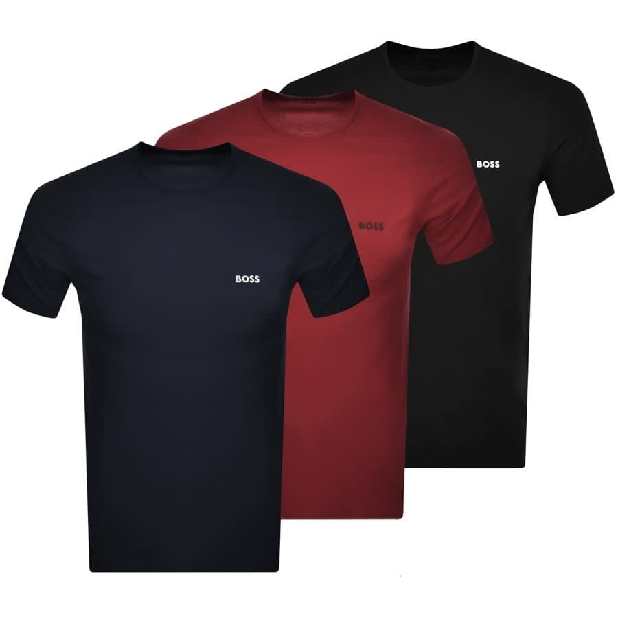 BOSS Multi Colour Triple Pack T Shirts
