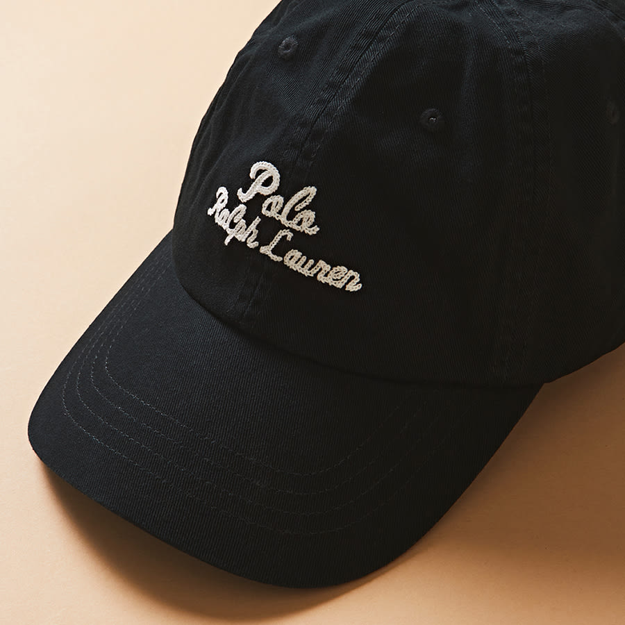 A black Ralph Lauren cap