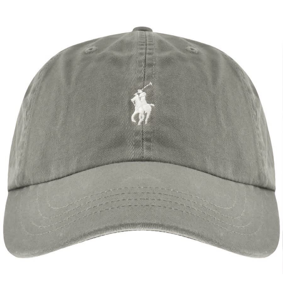 A grey Ralph Lauren baseball cap