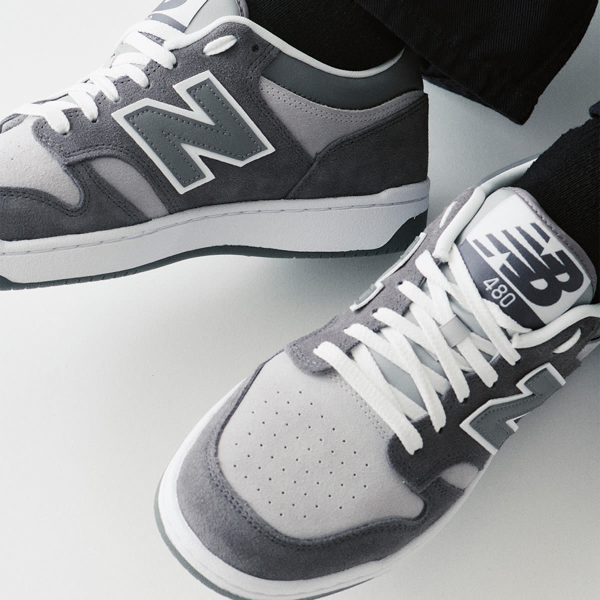 A pair of New Balance trainers