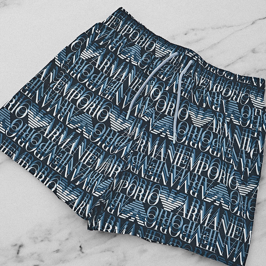Emporio Armani Logo Swim Shorts