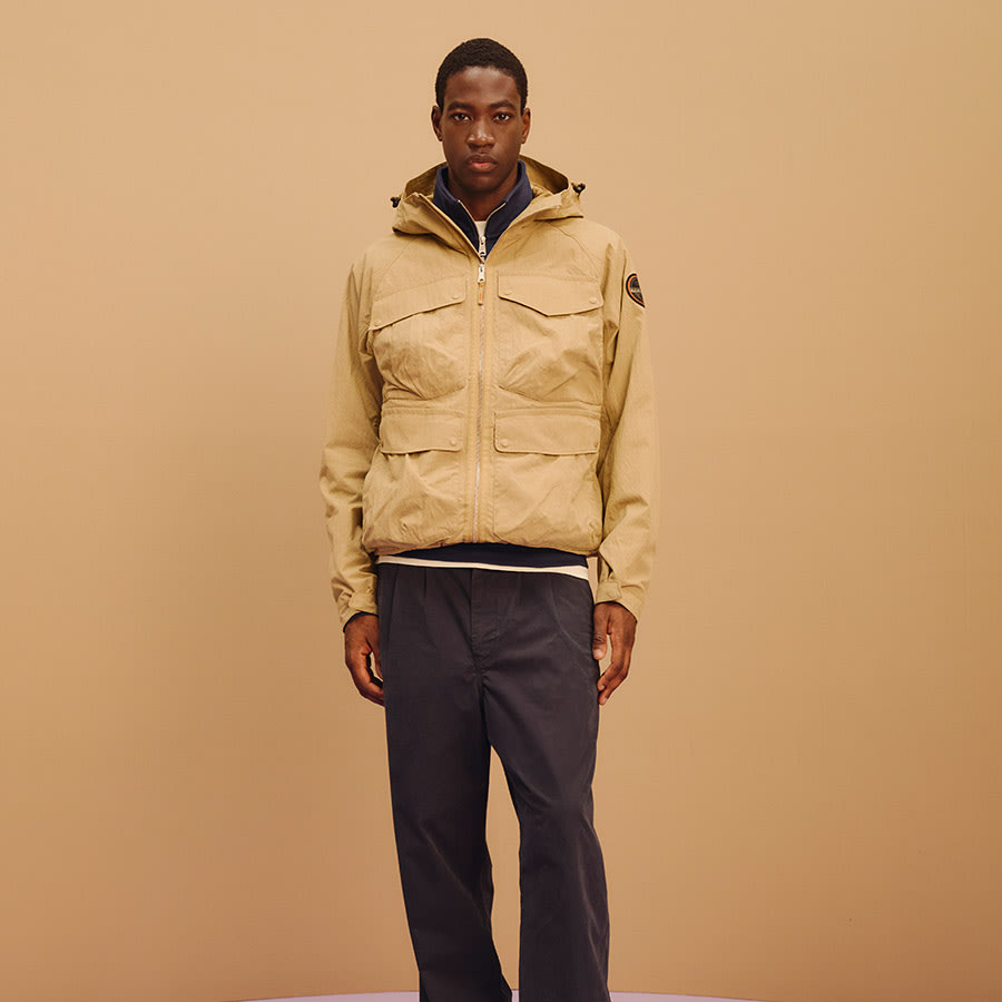 A man wearing Napapijri clothes