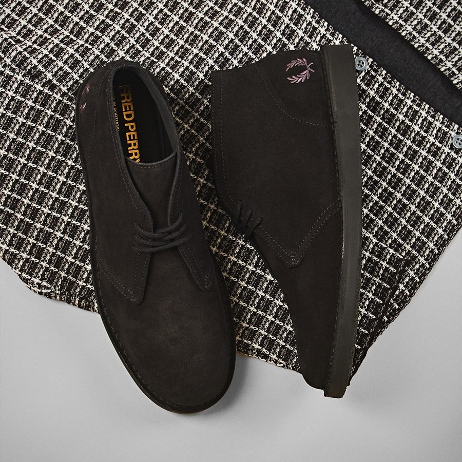 A pair of Fred Perry boots