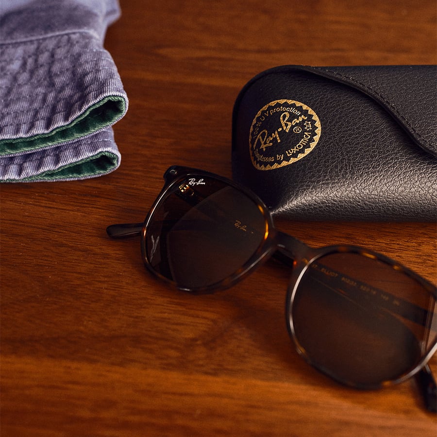 Summer time accessories on a table