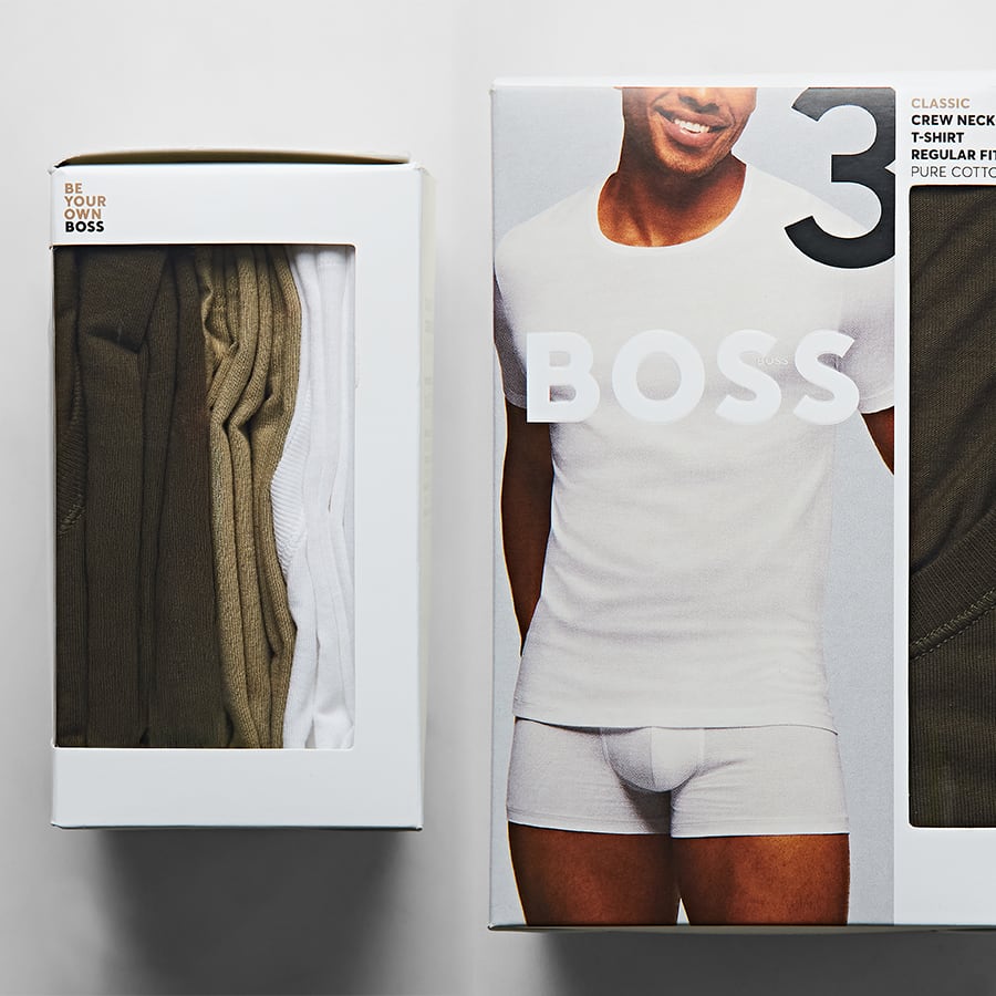 Designer triple packs from BOSS