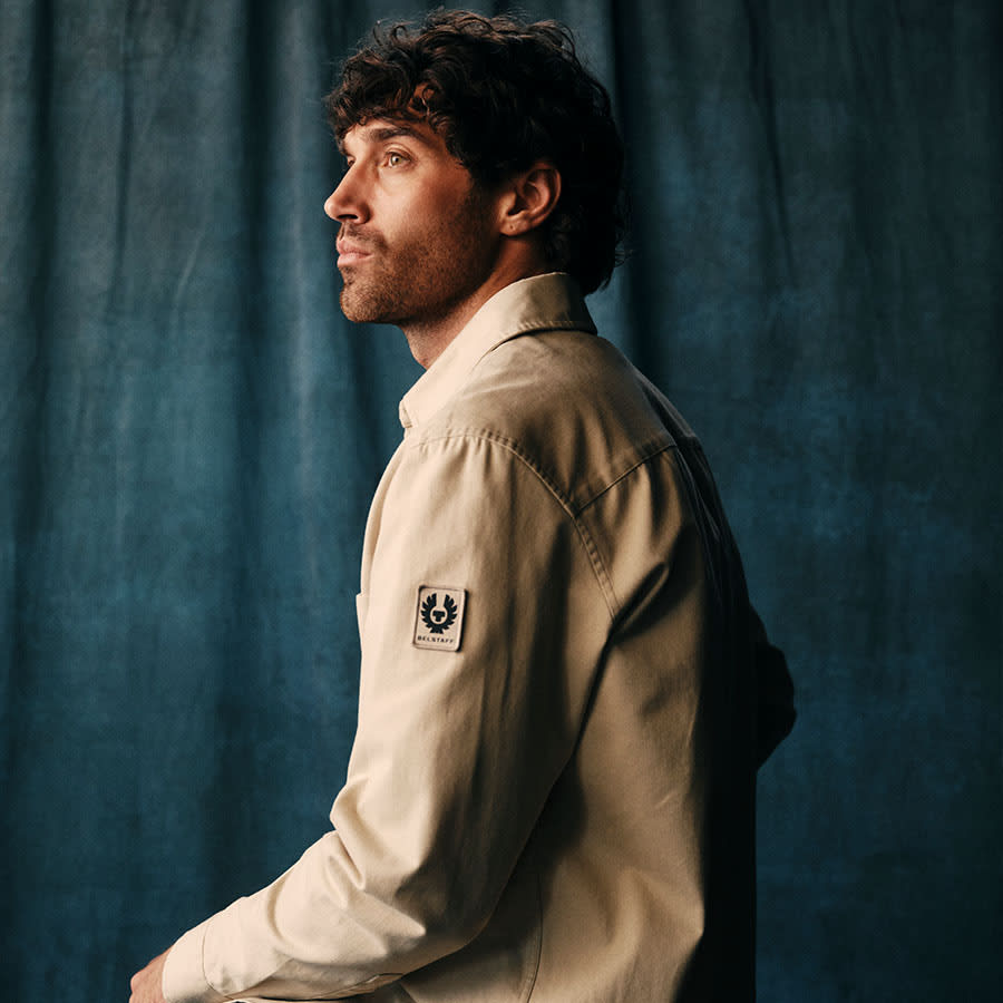 Elliot wearing Belstaff