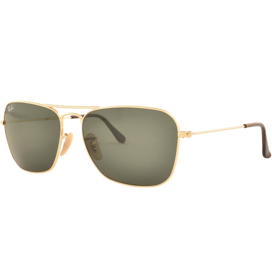 Ray Ban 3136 Caravan Sunglasses Gold | Mainline Menswear Canada