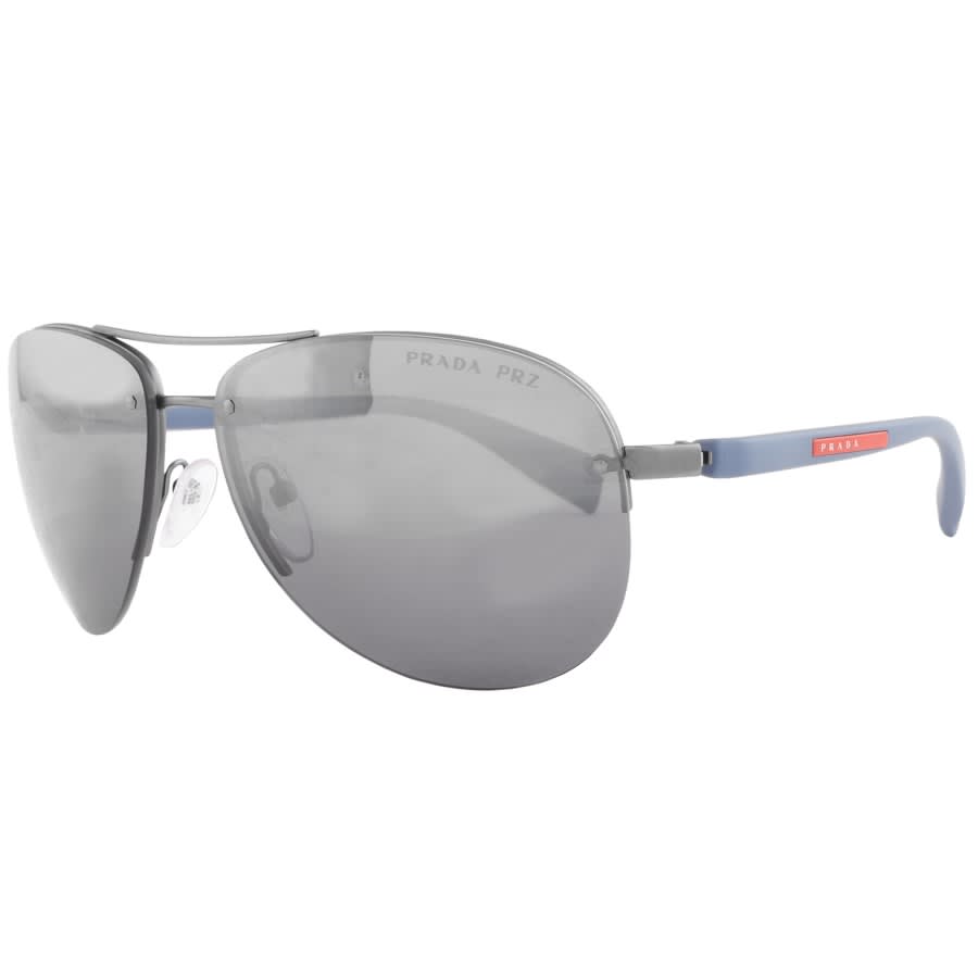 Alternative Image for ProductPrada Linea PS56MS Aviator Sunglasses Silver1
