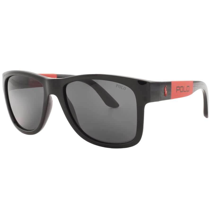 Alternative Image for ProductRalph Lauren Polo Player Sunglasses Black1