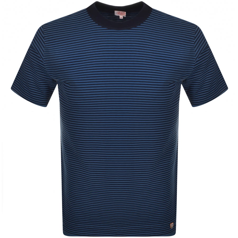 Alternative Image for ProductArmor Lux Heritage Stripe T Shirt Navy1