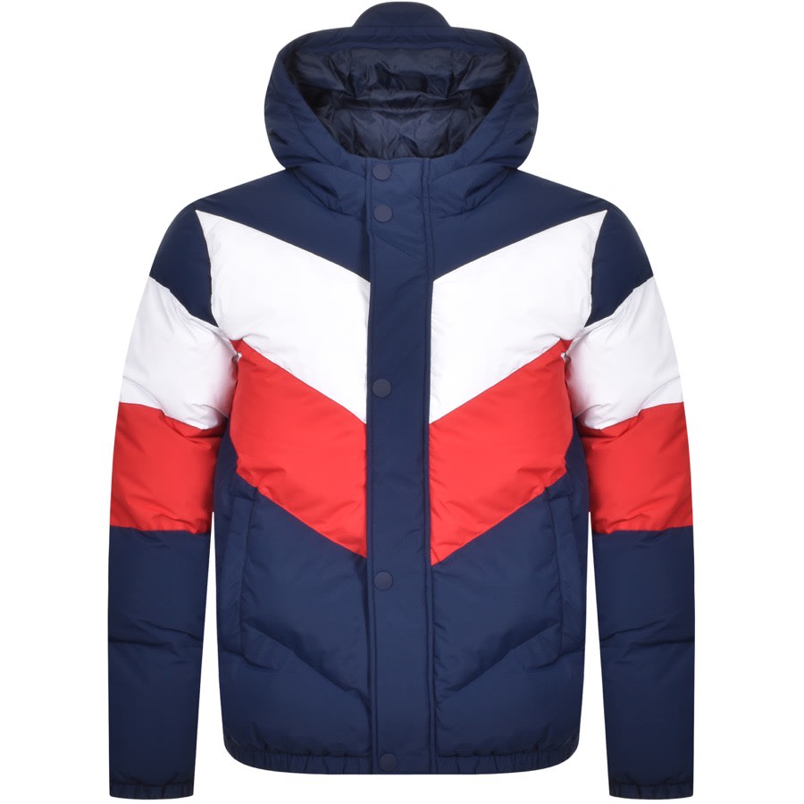Alternative Image for ProductFila Vintage Mattia Colour Block Puffa Jacket Navy1