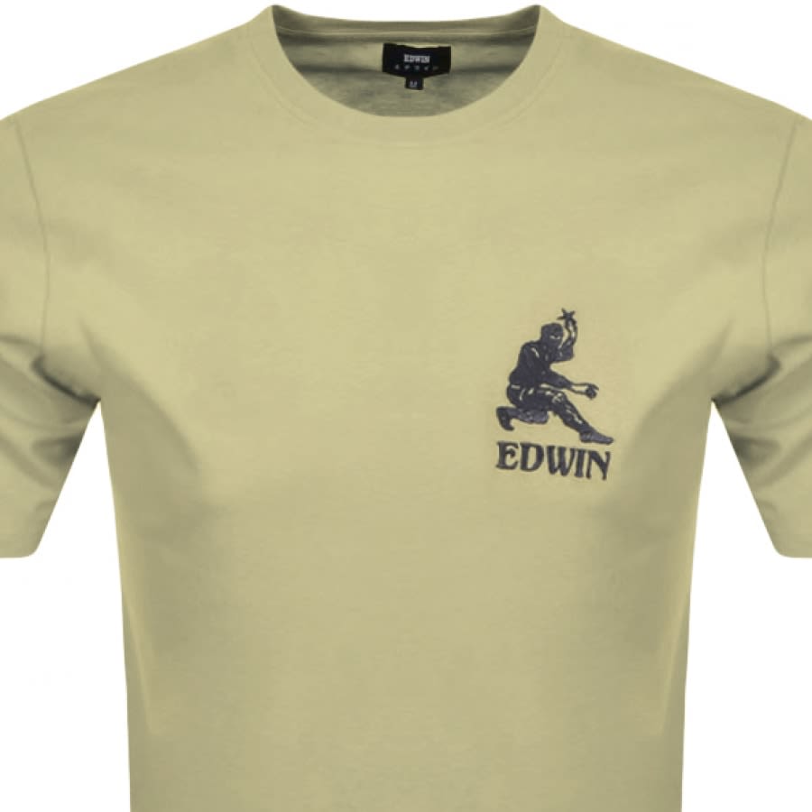 Alternative Image for ProductEdwin Shinobii Logo Short Sleeve T Shirt Khaki2