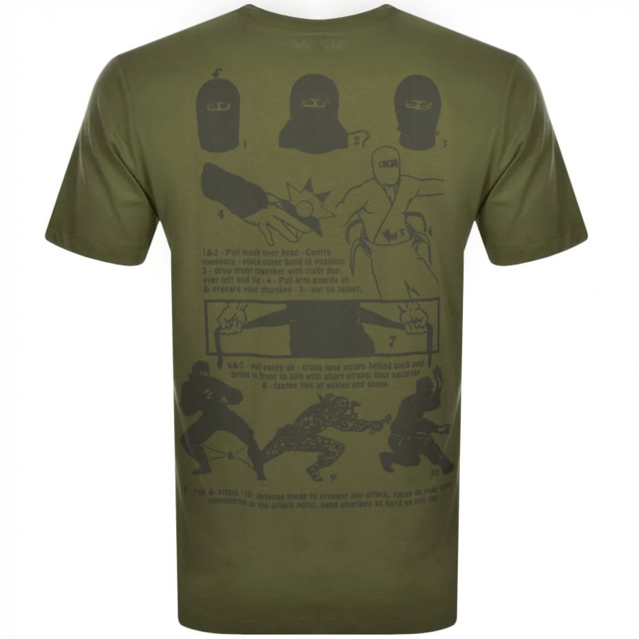 Alternative Image for ProductEdwin Shinobii Logo Short Sleeve T Shirt Green3