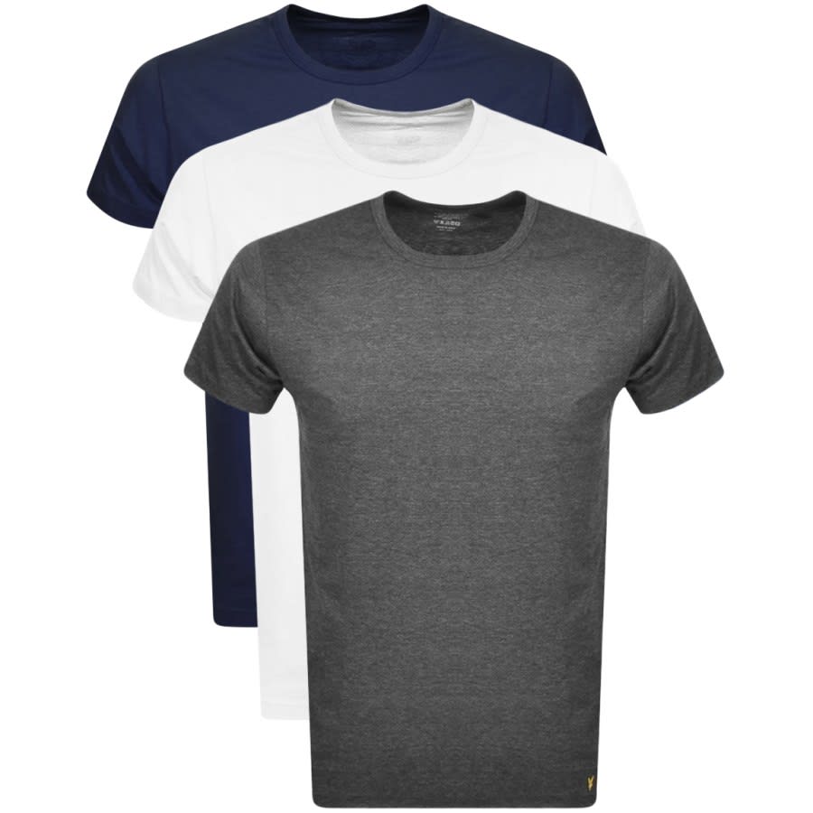 Alternative Image for ProductLyle And Scott Three Lounge Pack T Shirts Navy1