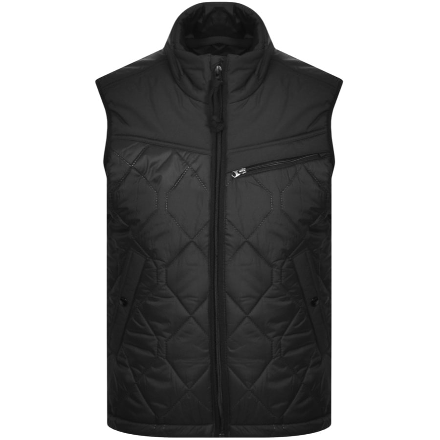 G Star Raw Attac Quilted Gilet Black | Mainline Menswear