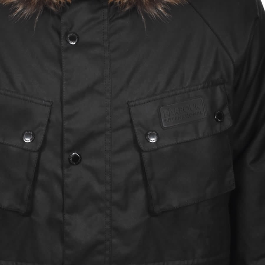 Alternative Image for ProductBarbour International Race Wax Parka Black3