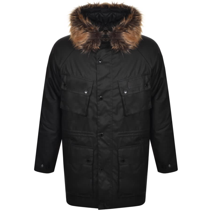 Alternative Image for ProductBarbour International Race Wax Parka Black1