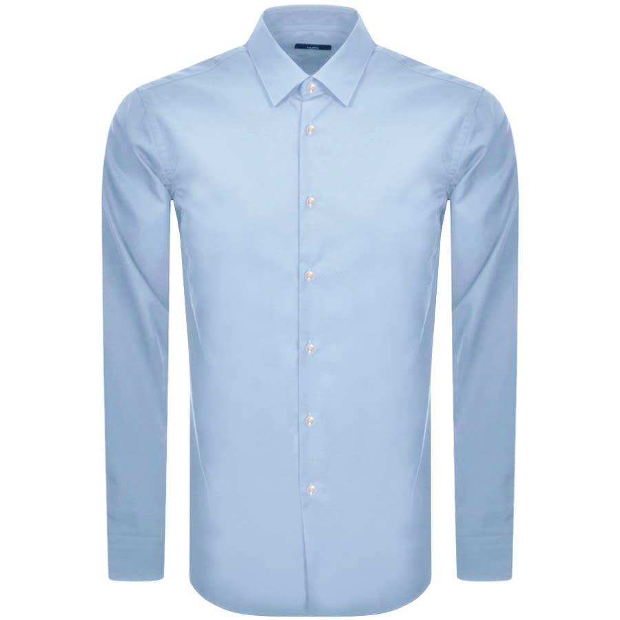 Alternative Image for ProductBOSS Isko Slim Fit Long Sleeve Shirt Blue1