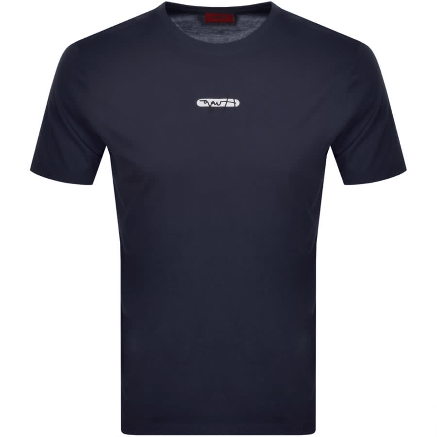 Alternative Image for ProductHUGO Durned Crew Neck T Shirt Navy1