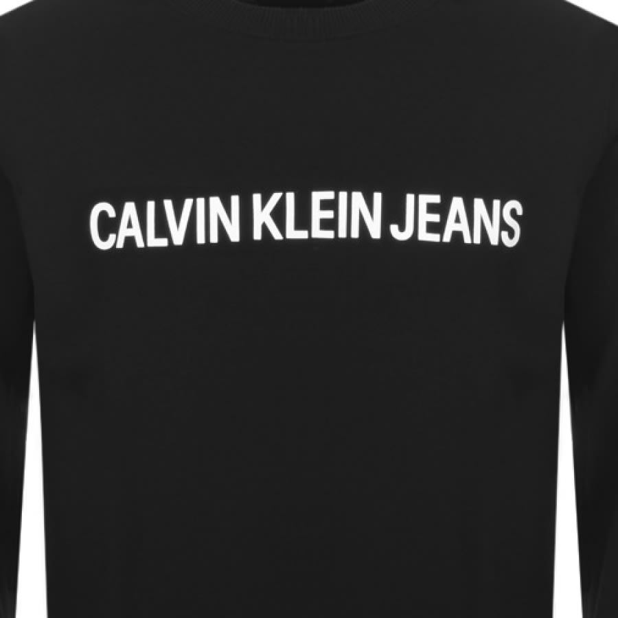 Alternative Image for ProductCalvin Klein Jeans Institutional Sweatshirt Black3